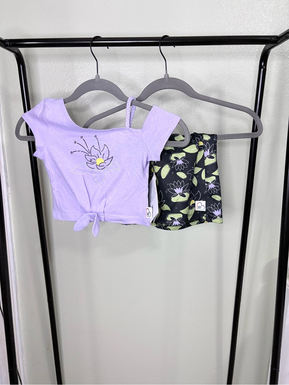 NWT Disney ILY Toddler Girls Lilac Purple Short Sleeve Top Size 4T